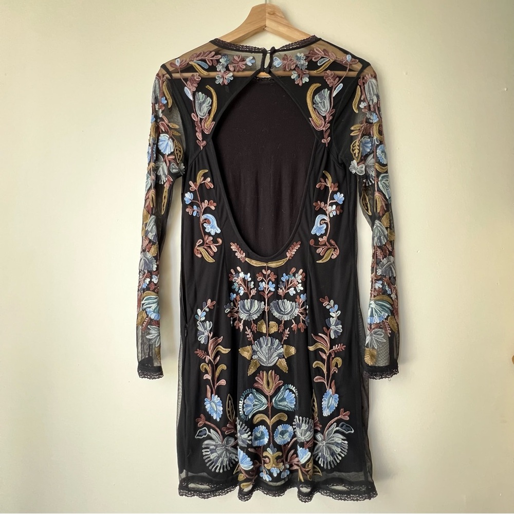 Embroidered Mesh Dress - Picture 2 of 5